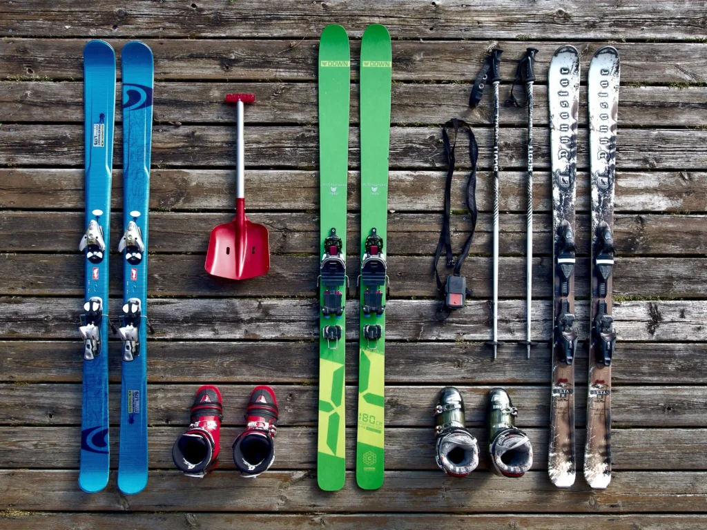 ski sports udstyr. Hvor lange skal ski være